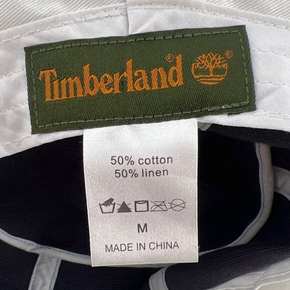 Timberland bucket hat blue linen blend 2000s era - Picture 7 of 7